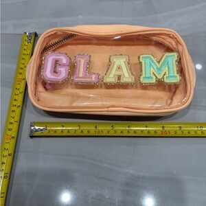 Glam Peach Transparent Women's Bag